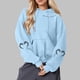 thumbnail image 1 of Heisall Womens Hoodies Halloween Print Hooded Longline Sweatshirts Long Sleeve Pocket 2025 New Arrival Autumn Winter, 1 of 3