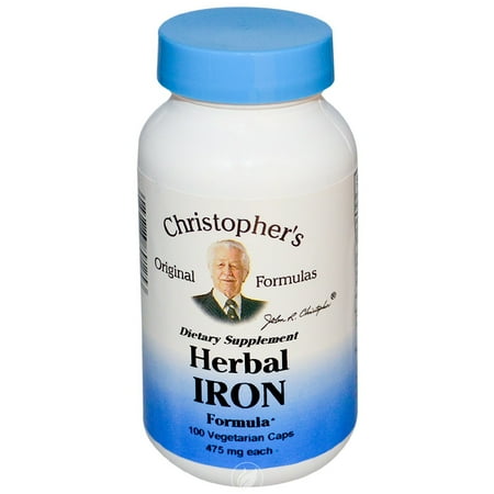 Christopher's Original Formulas Nourish Herbal Iron 100 Capsule