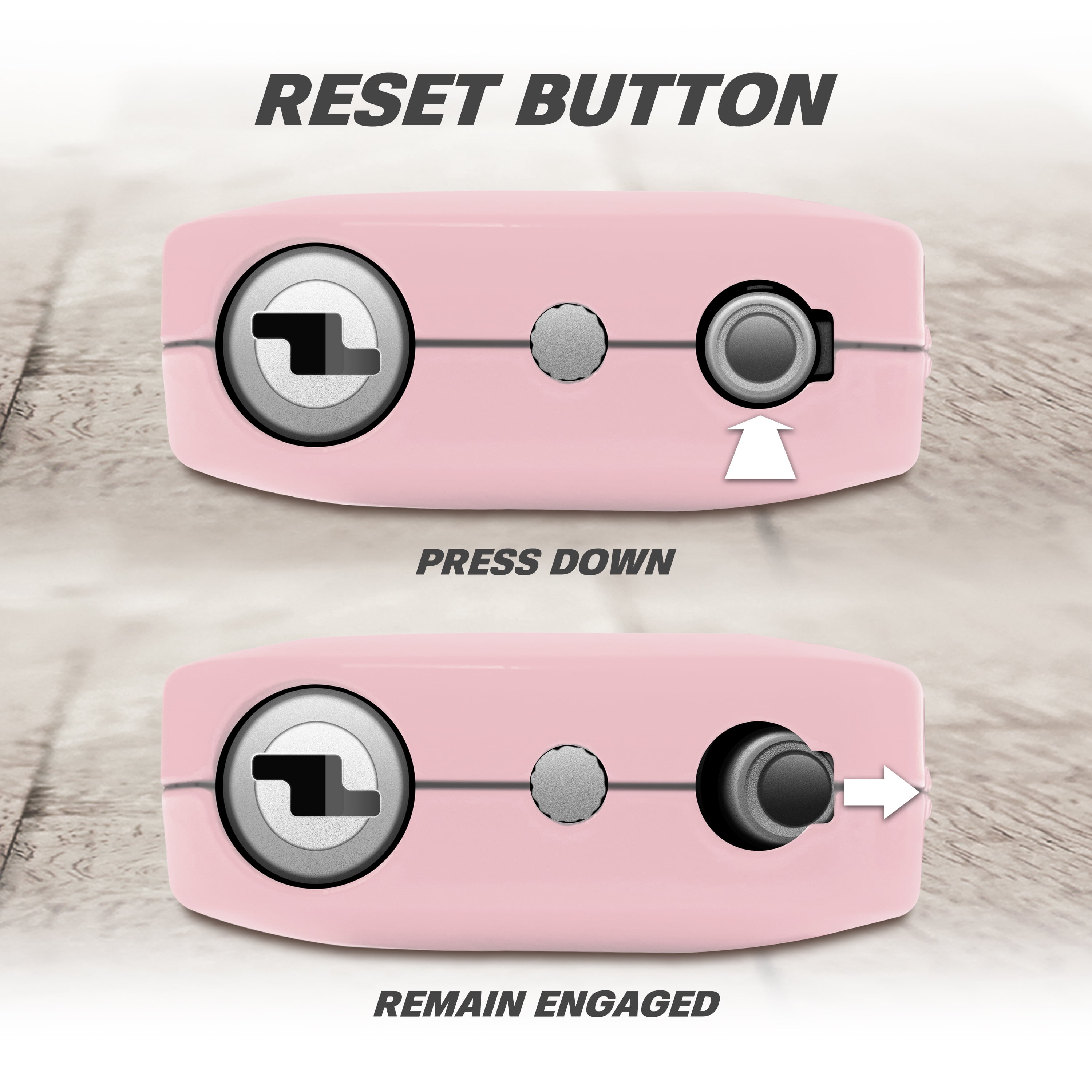 VAGABOND TSA Accepted Luggage Travel Lock 3 Digit Combination Keyless Resettable Suitcase Steel Cable Lock with Zinc Alloy Body Pink 2 Pack