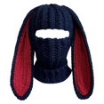 thumbnail image 1 of Fgnfyis Rabbit Ear Hat Autumn and Winter Neck Knitted Hat Bomber Hats BK3, 1 of 6