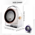 thumbnail image 2 of Bladeless Mini Desk Fan, Adjustable Angle Personal Table Cooling Fan, USB Powered Circulation Fan, LED Ambient Light Desktop Fan, Small Air Cooler, Compact Transparent Frame Tabletop Fan, 2 of 6