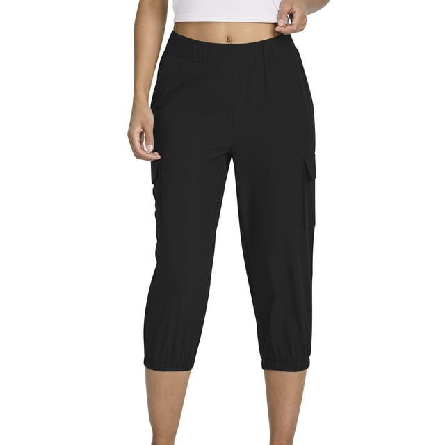 Jogger Sweatpant for Womens Drawstring Adjustable High Waisted Athletic Track Pants Athletic-Fit Tummy Control Put On Stretch Trousersworkout Running Yoga Gym Pants with Pockets