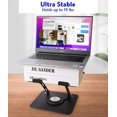 thumbnail image 3 of Soporte para ordenador portátil, ergonómico, giratorio, ajustable, negro, 3 of 9