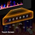 thumbnail image 4 of ZAFRO 60" Electric Fireplace with Remote Ultra-Thin & Quiet Wall-Mounted Recessed Heater, Adjustable 12-Color Flame, Brightness & Speed, 4 of 8
