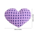 thumbnail image 3 of JoyMoreHome Valentine Day Heart Shape Grid Throw Pillow, Soft Comfortable Breathable Throw Pillow, for Bedroom, Livingroom, Sofa, Office, 3 of 6