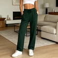 thumbnail image 5 of Wide Leg Sweatpants for Women Casual High Waisted Baggy Sweat Pants Drawstring Workout Jogger Trousers with Pockets, 5 of 9