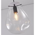 thumbnail image 6 of Design Living 1-Light D7.87" Clear Dented Jar Pendant Light with Black Hardware, 6 of 6