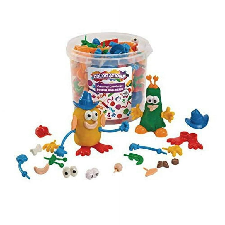 Colorations - BUILDME Creative Creatures Dough Builders (Includes 260  Pieces) - Playdough & Molding Clay Accessories for Kids 