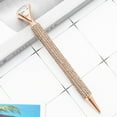 thumbnail image 5 of 6pcs ballpoint pen, shiny metal stationery pen, Crystal Bling Rhinestone Metal Glitter Diamond Ballpoint Black Ink Pens, sparkling and shining, preferred diamond pen as a birthday gift, 5 of 5