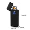 thumbnail image 3 of Penkiiy Ultra-Thin Electric Lighter,Tungsten Turbo Lighter Touch Switch Windproof Lighter Rechargeable USB Lighter with LED Battery Indicator, 3 of 9