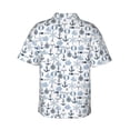 thumbnail image 3 of Picia Dock Rudder Gentle Cotton Regular Fit Short Sleeve Casual Hawaiian Shirt for Men-3X-Large, 3 of 9