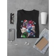 thumbnail image 3 of Christmas Cat Galaxy T-Shirt Men -Smartprints Designs, Male Small, 3 of 4