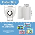 thumbnail image 2 of Kids Camera Print Paper,12 Rolls 57x30mm with Core Photo Print Thermal Paper Rolls Instant Print Camera Refill Paper,12 x Camera Refill Print Paper,White, 2 of 7