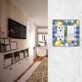 thumbnail image 5 of Yayeee Rocker Switch Wall Plate 1-Gang 4.6"x2.9" Home Decorative Outlet Cover, Blue Plaid Lemon, 5 of 6
