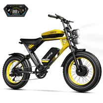 Electric Fat Tire Bike for Adults, 3000W Peak Dual Motor Electric Bicycle , Max 32MPH 20"x4.0 Off-Road Mountain Ebike , 48V 45AH Battery,  200Miles PAS Range,UL2849