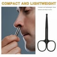 thumbnail image 5 of EXLEAF 2026 New 2Pcs Stainless Steel Rounded Tip Nose Hair Trimming Scissors for Men and Women for Nose,Eyebrows,Ears,Facial Hair,Grooming, 5 of 7