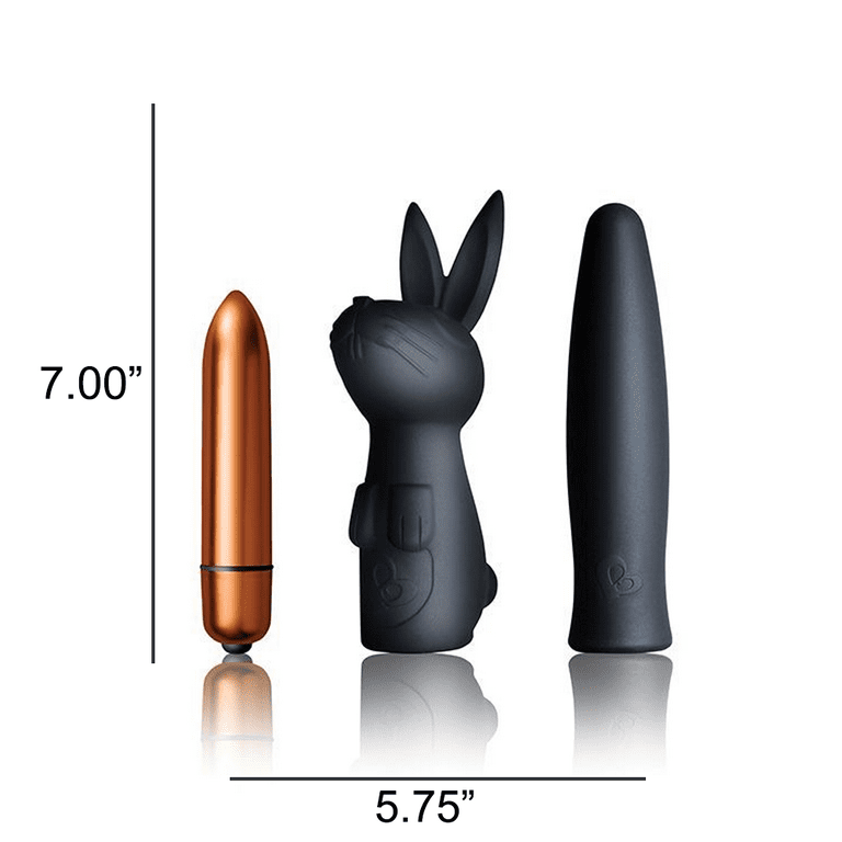 Rocks Off Silhouette Dark Desires Bullet Vibrator Set, Copper