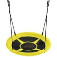 thumbnail image 5 of Machrus Swingan 37.5" Super Fun Nest Swing With Adjustable Ropes - Solid Fabric Seat Design - Yellow, 5 of 6