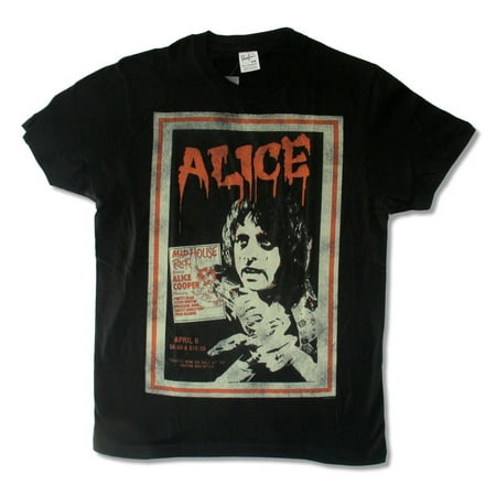 Black Stake - Alice Cooper Snake Skin Madhouse Mens Black T Shirt