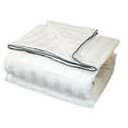thumbnail image 2 of LCM Home Fashions, Inc. Silk-filled Damask Stripe Cotton Blanket Full / Queen, 2 of 4
