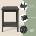 thumbnail image 6 of WestinTrends Sage HDPE Poly Plastic Waterproof Bathroom Shower Bench, Gray, 6 of 14