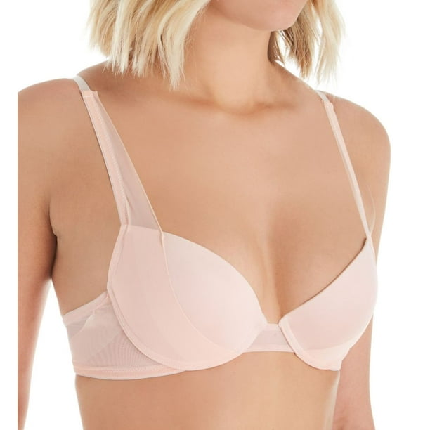 Women's The Little Bra Company Y004 Fay Petite Smooth Silhouette Perfect  Push-Up Bra (Peach 32C) 