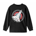 thumbnail image 3 of NASA Space Shuttle 1958 Youth Black Long Sleeve Shirt-Medium, 3 of 5