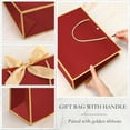 thumbnail image 6 of 5 Pcs Thank You Gift Bags with Handle 12x10x4'' Welcome Return Gifts Bag with Bow Ribbon for Valentine Wedding Bridesmaid Baby Shower New Year Housewarming Birthday, 6 of 9