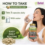 Betel Natural Horsetail Capsules (Cola de Caballo), Herbal Supplement, 1500 mg per Serving, 90 Capsules