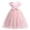 Pink, variant on Odeerbi 2025 Kids Dress Girls Sleeveless Princess Dress Bow Tie Lace Flowers Mesh Dress Tufted Dress