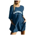 thumbnail image 1 of YDLCAFD Mode Femme Imprimé Uni Décontracté Manches Courtes Col Rond Poche Shorts Combinaison S, 1 of 6