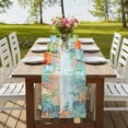thumbnail image 4 of Table Runners 90 Inches Long Dress Scarves, Ocean Coastal Farmhouse Coffee/Dining/Kitchen Table Runner for Living Room, Summer Nautical Beach Coral Starfish 13x90 Inch, 4 of 9