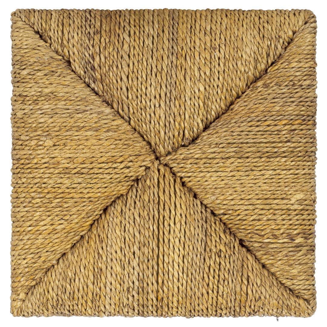 Safavieh Couture Donnabella Woven Abaca Ottoman, Natural
