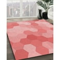 thumbnail image 2 of Ahgly Company Indoor Rectangle Patterned Pastel Pink Area Rugs, 6' x 9', 2 of 6