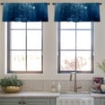thumbnail image 3 of LALILO Kitchen Curtain Valance Water Water Aqua Aquatic Rod Pocket Window Curtain 52"x 18" Set of 2, 3 of 5