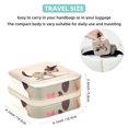 thumbnail image 5 of Cat Walking Travel Portable Square Jewelry Stand - Earring Organizer, Earring Holder, and Jewelry Box - Suitable for Girls and Women, 5 of 6