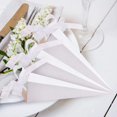 thumbnail image 3 of ShenMo 100 Pcs Triangular Vertebra Shaped Ice Cream Candy Box Wedding Gift Packing Accompanying Box Wedding Paper Box Ice Cream Wire Snow White, 3 of 5
