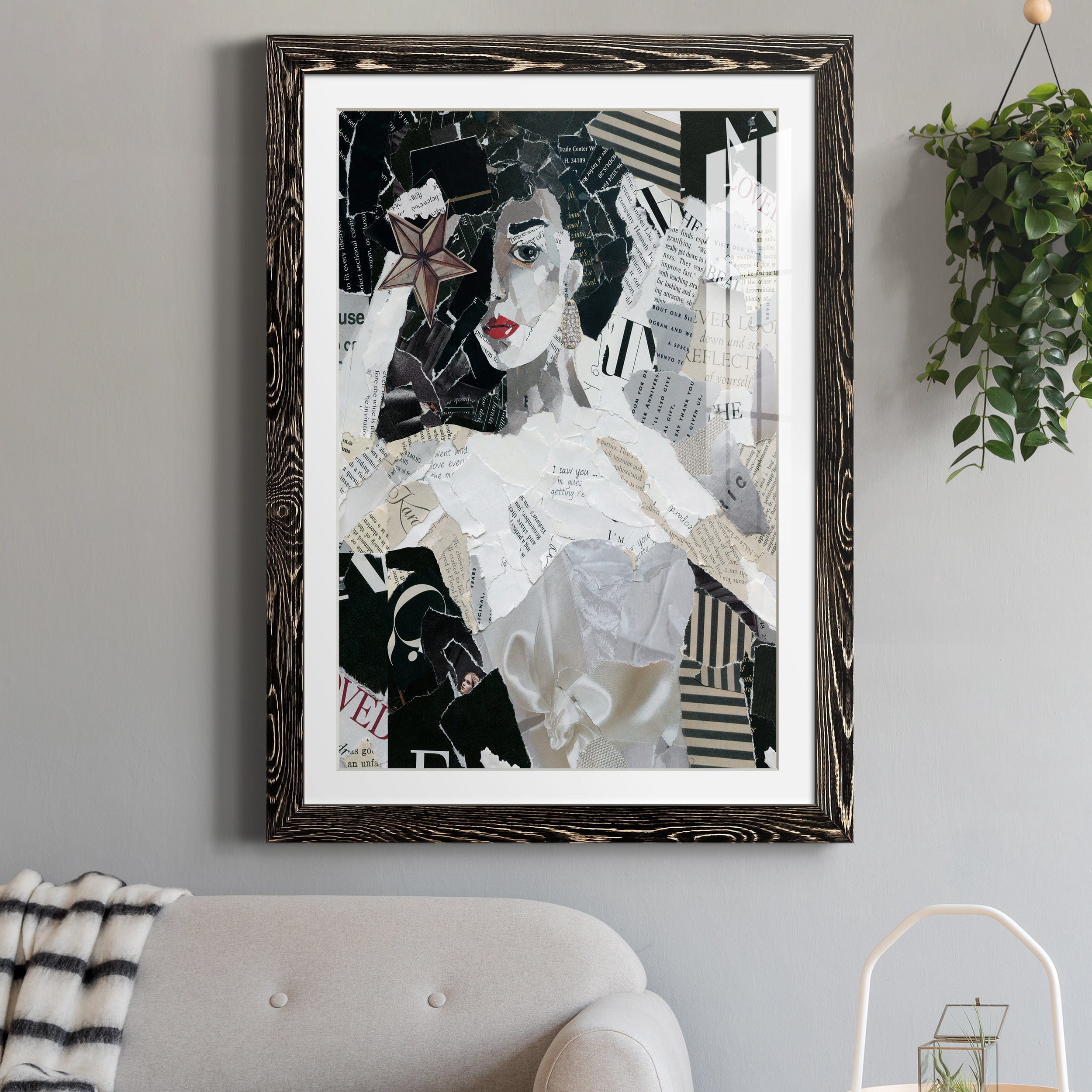 Runway Star - Premium Framed Print - Distressed Barnwood Frame - Ready to Hang