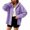 *Purple-Plaid, variant on ClodeEU Women's Hooded Plaid Button Down Long Sleeve Shirt ,Casual Loose Blouses Jackets Army Green-Plaid,Women's Plus L