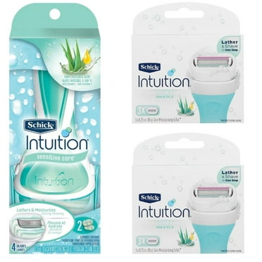 Schick Intuition Sensitive Care Razor with 5 Refill Blades - Walmart.com