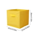 thumbnail image 3 of Simple Houseware Foldable Storage Bin, Cube Organizer Storage Bins with Handles, for Organizing Pantry, Closet, Shelf, Nursery, Playroom, Toy Box, Cubby, 10.6" x 10.6" x11", 3 of 6