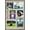 Barnwood Framed Version, variant on The Wizarding World: Harry Potter - Stamps Collage Wall Poster, 14.725" x 22.375"
