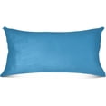 thumbnail image 4 of GZHJMY Blue Solid Color King Pillowcase Super Soft Cozy Plush Pillow Case with Zipper for Sofa Bed Couch, 20 x 40 Inch, 4 of 7