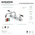 thumbnail image 7 of Kingston Brass FB2138CKL Kaiser Double-Handle 8" Centerset Kitchen Faucet, Brushed Nickel, 7 of 7
