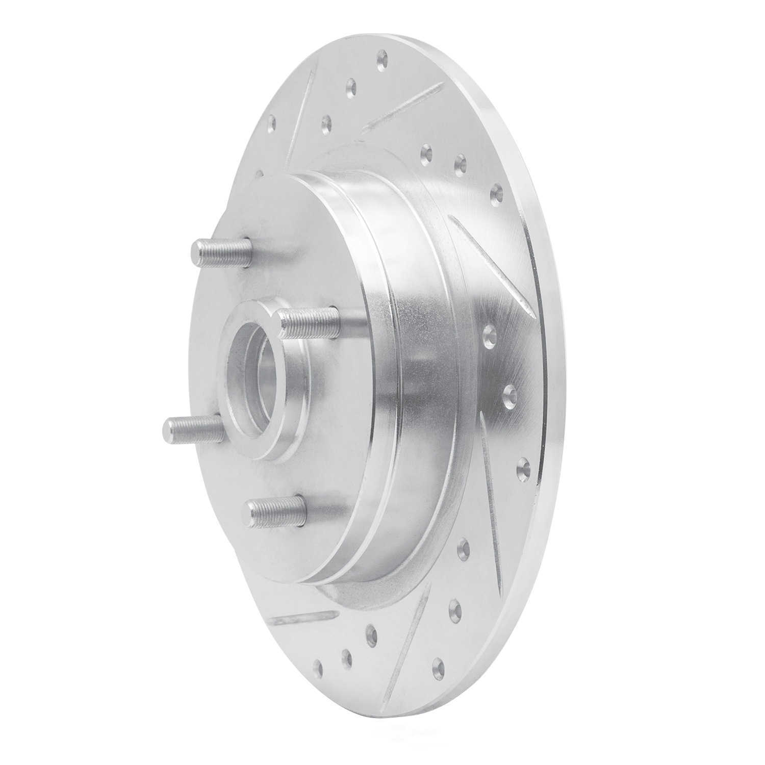 Dynamic Friction Company 631-67019L DFC Brake Rotor - Drilled And Slotted - Silver