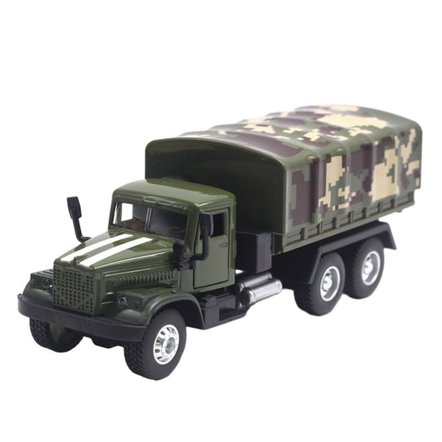Camión de metal fundido a presión, modelo de juguete para niños, con luz y sonido. camión de transporte