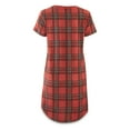 thumbnail image 2 of Guide Gear Women's Pajama Sleep Shirt Red Plaid LARGE, 2 of 4
