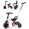 thumbnail image 1 of Triciclo para niños de 18 meses a 5 años con asa de empuje extraíble, triciclos para niños de 3 a 5 años, ideal para familias en movimiento, triciclo para niños pequeños con asiento ajustable fácil de, 1 of 5