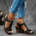 thumbnail image 2 of Dakaela Women's Orthopedic Sandals Block Heels Wedge Platform Pumps Slingback Dressy Shoes, 2 of 8
