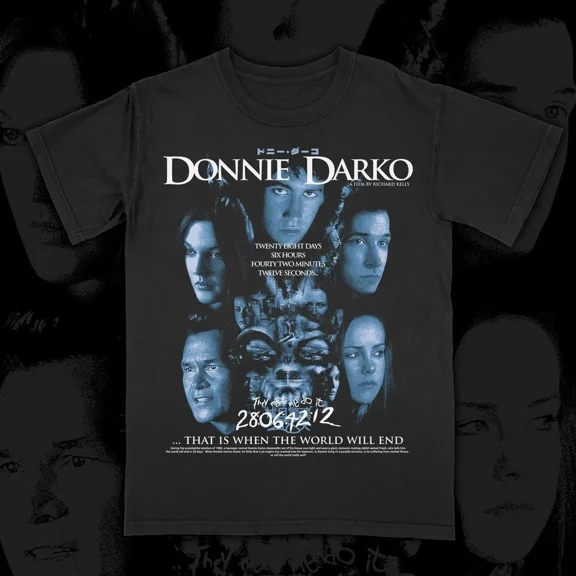 VINTAGE D0NNIE DARK0 Graphic Tee Unisex Short Sleeve Shirt S-5XL